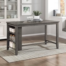 Gray Wire-Brushed Lexicon Mayten Counter Height Dining Table. - £327.71 GBP