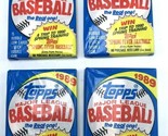 1989 Topps Baseball (4) Sealed Wax Packs - Possible Randy Johnson Fresh ... - $10.21