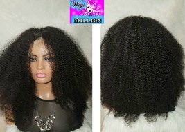 Tootie&quot; Brazilian Afro Kinky Curly Wig, 13x6 Lace Front Human hair 24 in... - £235.98 GBP