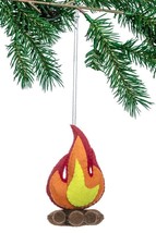 Campfire Ornament Hand Made Wool Felt Silk Road Bazaar Free Shipping - $20.49