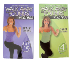 Leslie Sansone Walk Away Pounds Express Walk Strong &amp; Super Challenge  V... - $14.80