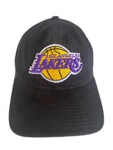LA Lakers New Era Baseball Hat Stitched Black Logo Spell Out Mens 9Twenty Cotton - £29.51 GBP