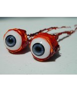 Dead Head Props Pair of Realistic Life Size Bloody Ripped Out Eyeballs -... - £23.53 GBP