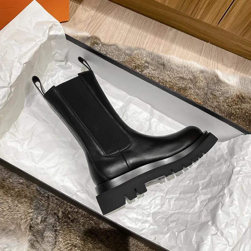   Chelsea Boots Women Ankle Boots   Shoes Platform Ankle Boots Slip On  Heel  Bo - £249.66 GBP