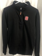 J America Black 1/4 Zip Long Sleeve Fleece Pullover NC State, Women&#39;s Size Small - £7.58 GBP
