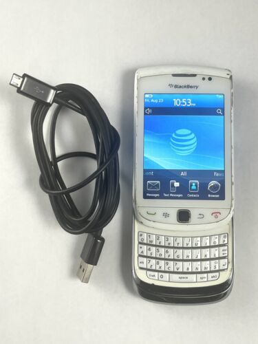 BlackBerry Torch 9800 - 4GB - WHITE (AT&T) Smartphone USA Only - NO SIM - $38.56