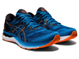 Asics Men’s Gel Nimbus 23 Size 9 Running Shoes Reborn Blue/Black 1011B00... - £58.62 GBP