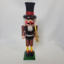 Vintage Wooden Nutcracker Christmas Decoration 13&quot; Taiwan Soldier Workin... - $25.03 CAD