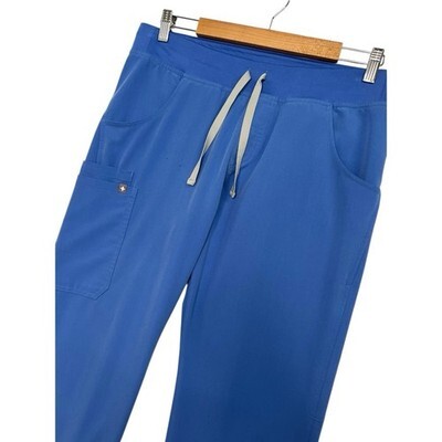Figs Scrub Pants Womens Medium Blue Kade Cargo Technical Collection Work Uniform Item image 7