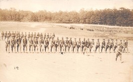 U.S ARMY WW1 BATALLION PASSING REVIEW BY COLONEL W J MAYO REAL PHOTO POS... - $8.27