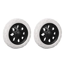 uxcell Shopping Cart Wheel Replacement 6.5 Inch Dia Rubber Foaming Black 2pcs - £18.04 GBP