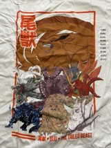 Naruto Men T-Shirt 2XL White Biju The Tailed Beast Short Sleeve Crew Nec... - £19.45 GBP