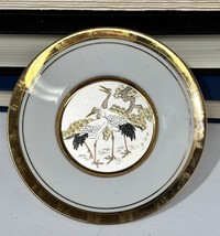 HAMILTON COLLECTION 6&quot; NEW YEAR&#39;S DAY CHOKIN PLATE &amp; CRANE #06515K - £9.03 GBP