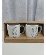 Rae Dunn &quot;BEST DOG DAD, TOP DOG&quot; Coffee Mugs Set Of TWO / FREE SHIPPING - €33,00 EUR