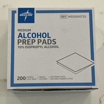 Medium Medline Alcohol Prep Pads 70% Iso Alcohol 200 Sterile 2-Ply Pads ... - $8.95