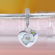 925 Sterling Silver Disneyland Paris Exclusive Pride Dangle Charm - £14.22 GBP