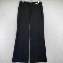 Old Navy Womens Drawstring Pants Size 10 Black Stretch Flare - £11.64 GBP