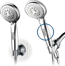 Hotelspa 7-Setting Aquacare Series Spiral Handheld Shower Head, Chrome Finish - £31.96 GBP