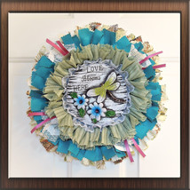 Dragonfly Decor Love Blooms Here Spring Front Door Wreath New Home Gift - £27.57 GBP