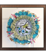 Dragonfly Decor Love Blooms Here Spring Front Door Wreath New Home Gift - £25.76 GBP