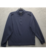Nike Golf Sweater Mens Medium Navy Mesh Lined Cotton Dri Fit Long Sleeve... - $29.98 CAD