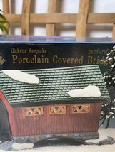 Vintage Dickens Collectibles Covered Bridge Christmas Village Accessory - £17.92 GBP