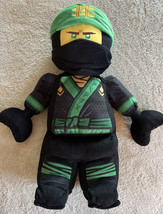 Lego Ninjago Lloyd Black Green Mini Fig Fleece Plush Stuffed Animal Toy 19&quot; - £15.35 GBP