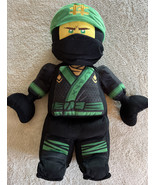 Lego Ninjago Lloyd Black Green Mini Fig Fleece Plush Stuffed Animal Toy 19&quot; - $360.15 MXN