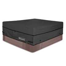 600D Polyester Square Hot Tub Cover Outdoor Spa Covers 80 X 80 Inch, Black - $93.99