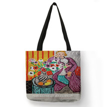 Abstrct Floral Art Painting Womens Designer Tote Bags Handbags for Women Lady 20 - £13.71 GBP