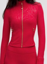 ❤LULULEMON LUNAR NEW YEAR DEFINE CROPPED JACKET~SNAKE EMBOSS RED~SZ 4~NW... - $239.95