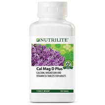 Nutrilite Cal Mag D Plus Calcium Magnesium Vitamin D 3 180 Tabs Dhl Express - £50.88 GBP