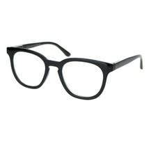 Magnified Reading Glasses Readers Stylish Square Horn Rim Spring Hinge - £9.36 GBP+