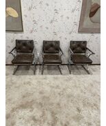 Vintage Set Of 3 Matching Contemporary Chrome Armchairs By Cleo Baldon ??? - $1,980.00