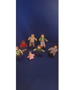 Melissa &amp; Doug Poseable Dollhouse People Lot Of 6 Wooden Family Dolls - $34.19 CAD