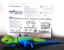 Zuru Robo Alive Robotic Lizard Realistic Running Green Blue Kids Toy WORKS - £7.11 GBP