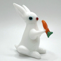 New!! Murano Glass Handcrafted Unique Art, Size 2 Lovely Rabbit Figurine - £22.34 GBP