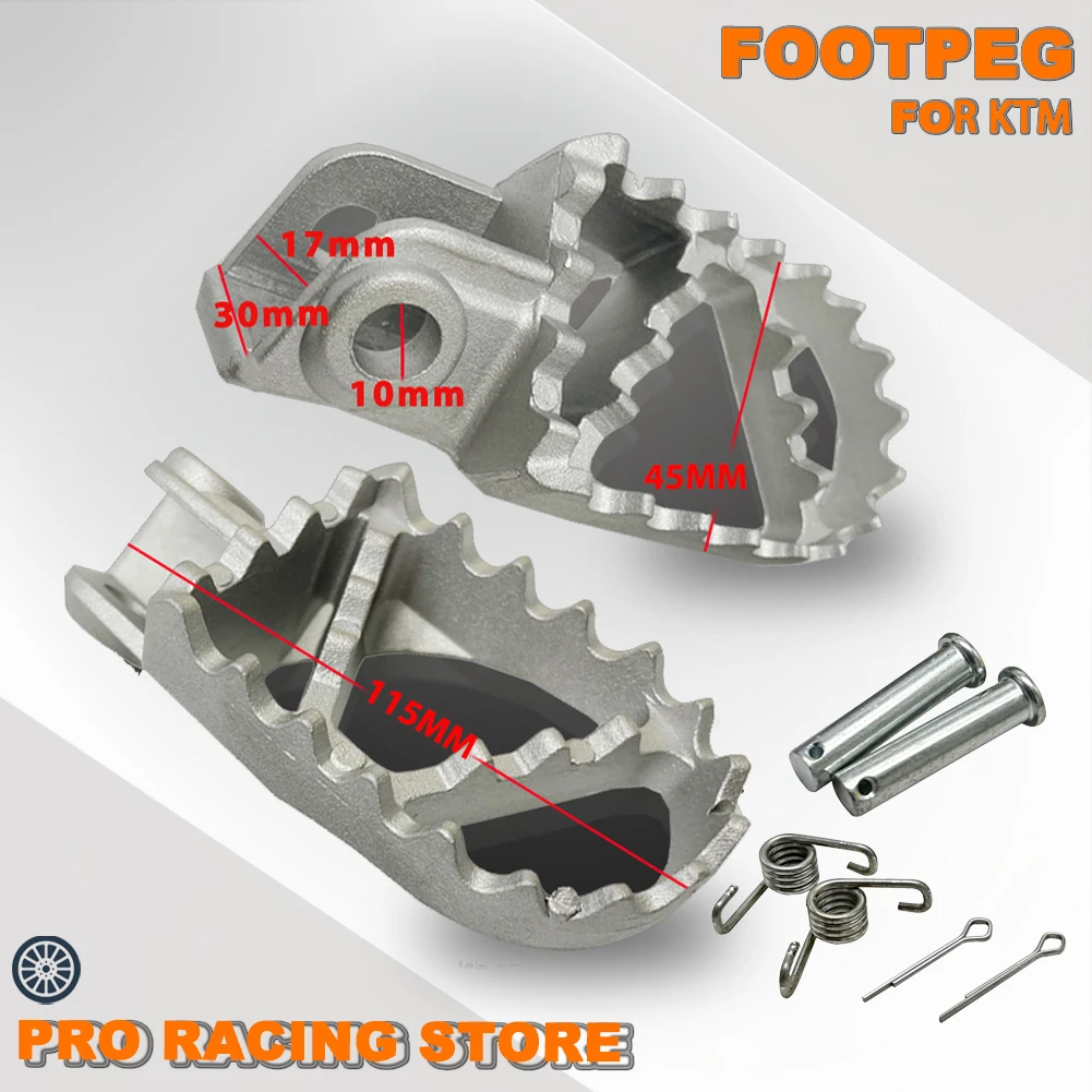 Foot Peg Motorcycle Aluminum Footpegs Pedal For KTM SX SXF EXC EXCF XC X... - $7.93