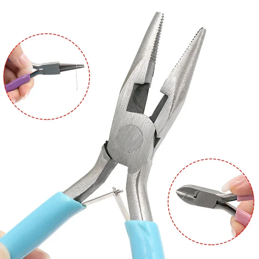 Round Tong Steel Crafts  Nose Jewelry Head Making Pliers Tool DIY Small - £8.26 GBP