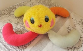 Playskool Plush Octopus Chime Stuffed Baby Toy RARE VTG 1978 Yellow Ratt... - £35.01 GBP