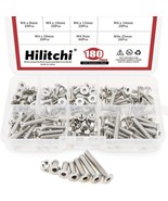 Hilitchi 180-Piece Metric M4 Hex Socket Flat Head Countersunk Bolts Scre... - £33.30 GBP