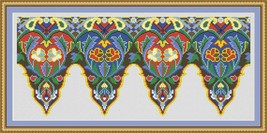 Antique Pelmet Window Panel Motif 3 Door Panel Motif Cross Stitch Patter... - £4.00 GBP