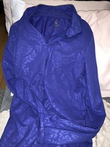 Balance Collection Activewear Yoga Purple 1/2 Zip Pullover Jacket Sz S - $95.18 MXN