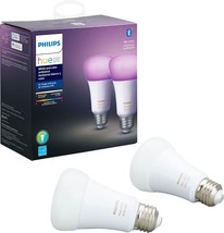 Two Packs Of Philips Hue Premium Smart Bulbs, 16 Million Colors, Compatible With - £85.83 GBP