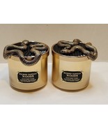 Lot 2 Bath &amp; Body Works Halloween 3-Wick Candle Wicked Vanilla Woods Sna... - €55,87 EUR