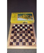 Pavilion Chess Checkers Cabinet Missing Some Checkers Has All Chess Pieces - £23.29 GBP