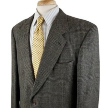 Vintage Evan-Piccone Sport Coat Jacket Windowpane Plaid 42R Two Button Wool - £24.03 GBP