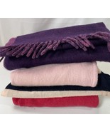 Wool Sweater Lot Craft Cutter Flaws Holes Upcycle Fabric Colorful Pink P... - $282.50 MXN