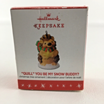 Hallmark Keepsake Christmas Ornament Quill You Be My Snow Buddy Miniature 2016 - £15.82 GBP
