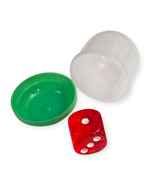 Classic Game Dice Pieces: Acrylic Mini D6, Red Six Side Die with Bubble ... - $54.36 MXN